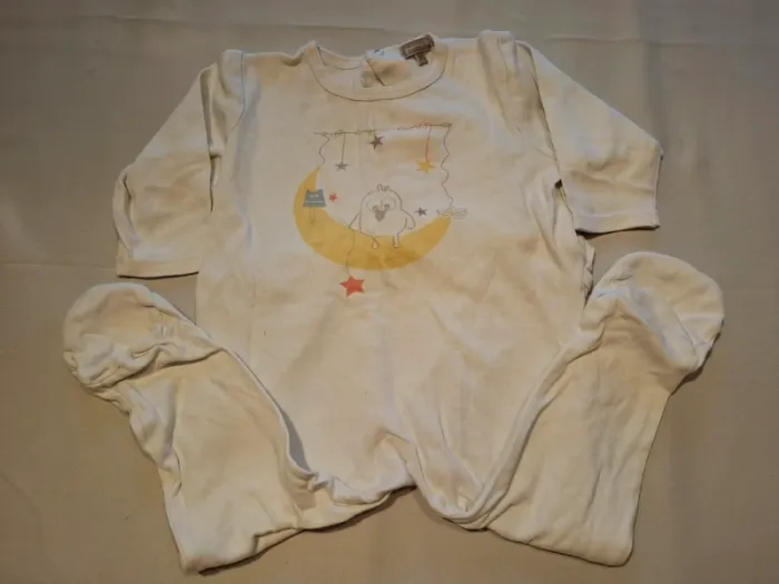 Lot vêtements (chemise t-shirt bodys short salopette) garçon 18 mois - photo numéro 7