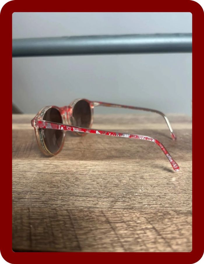Lunette de soleil playgeel taille unique rouge grisâtre blanc - photo numéro 2