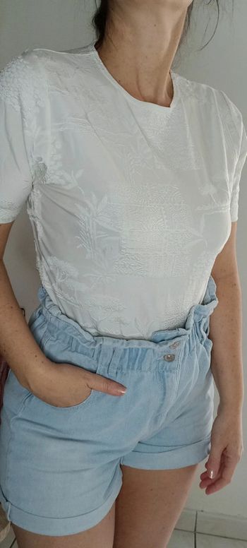 Top haut viscose vintage dressing