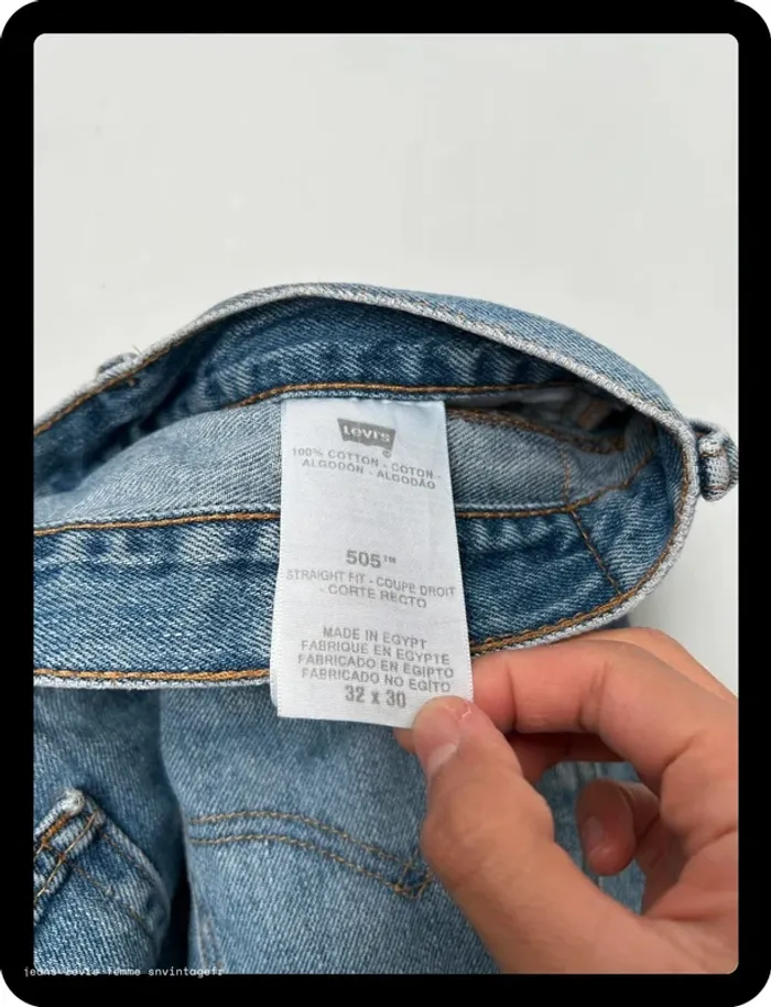 Jean Levi's Homme 505 Regular Marine W32 L30 | Très Bon État NJ604 - photo numéro 3