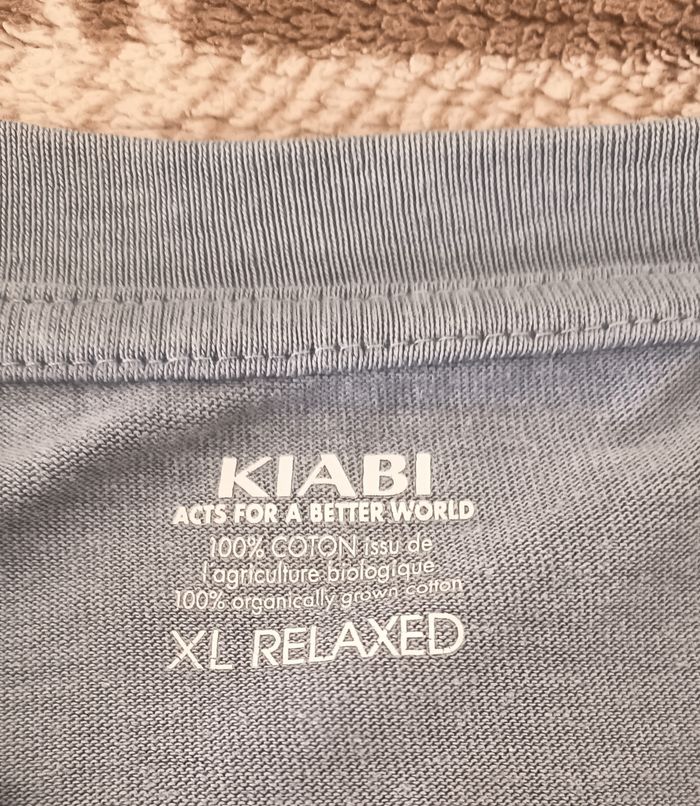 👕 T Shirt Basique Bleu - Unisexe - XL Relaxed / Kiabi - photo numéro 6