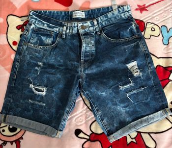 Short bleu homme