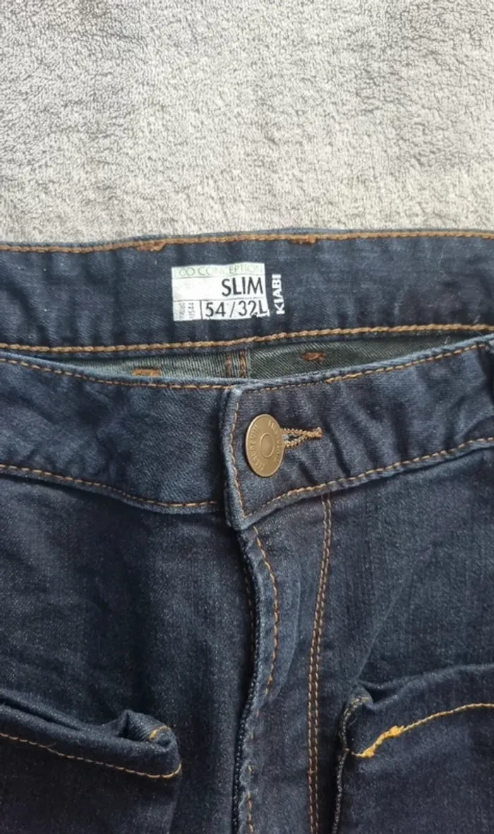 Jeans bleu slim taille 54 kiabi - photo numéro 12