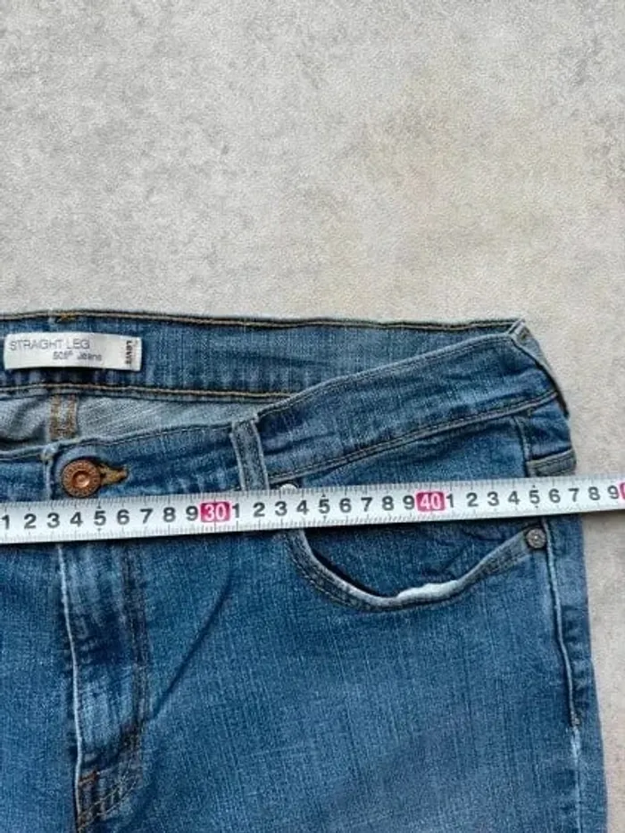 Jeans Levi's 505 W36 FR46 coupe droite bleu Femme Women pan559b - photo numéro 3