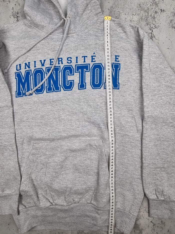 Pull capuche universitaire MV Sport – Université de Moncton – Gris – S Hommes (mesures en photos) - photo numéro 6