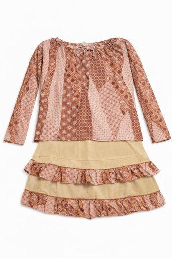Ensemble fille, jupe + tunique. 3 ans / 36 mois.