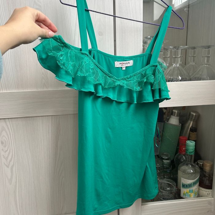 Top Morgan vert taille Xs - photo numéro 2