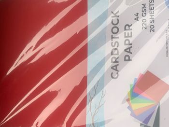 Lot  de 20 feuilles cartonnés