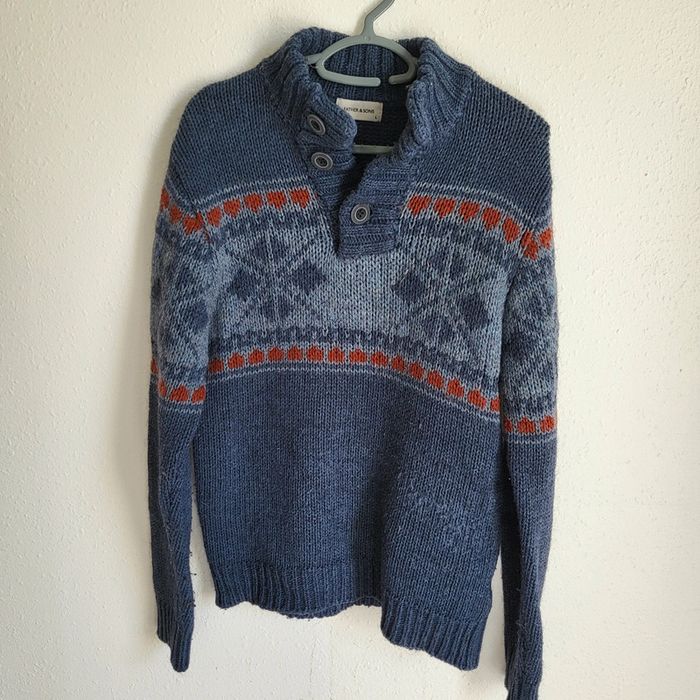 Pull Father & Sons en grosses mailles