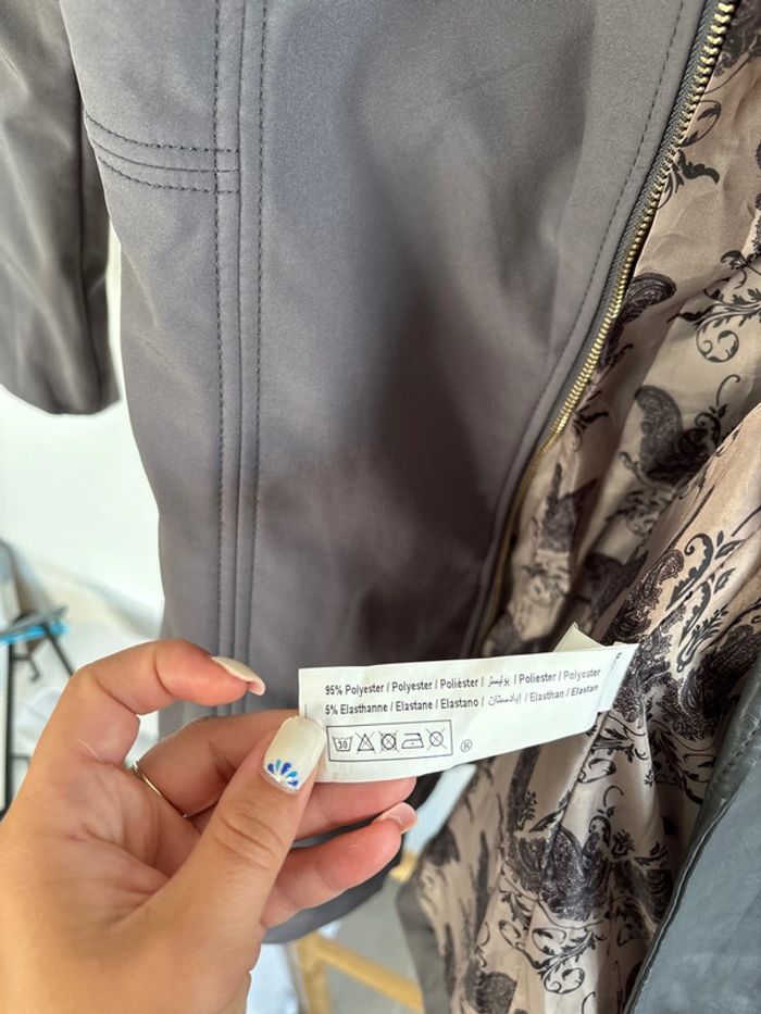 Manteau imperméable gris Laura Jo taille M - photo numéro 7