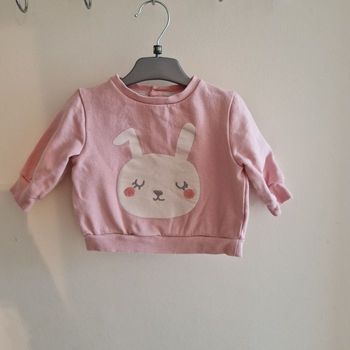 9 mois pull / sweat rose