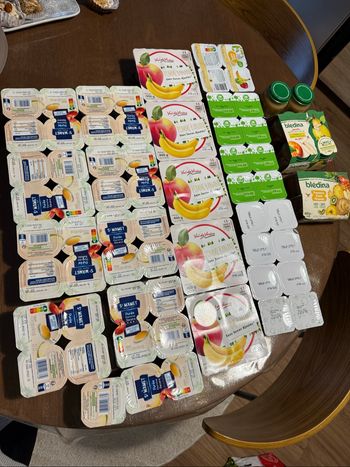 Lot de compotes pour bébé