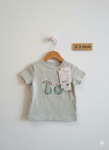 Tee shirt neuf C&A 2-3 mois