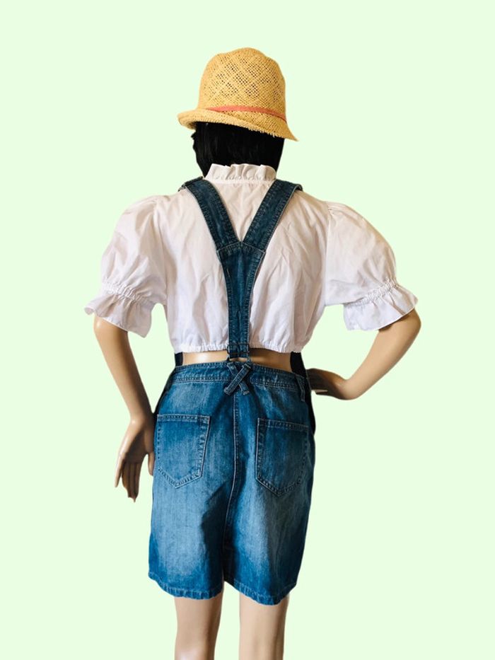 🌿Robe salopette en jean Y2K 💙denim dress overalls🌿 - photo numéro 4