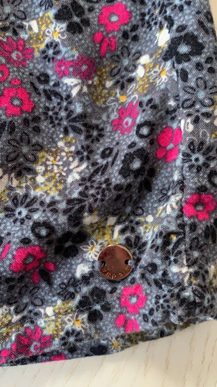 Robe grise fleurie 8/9 ans Esprit - photo numéro 6