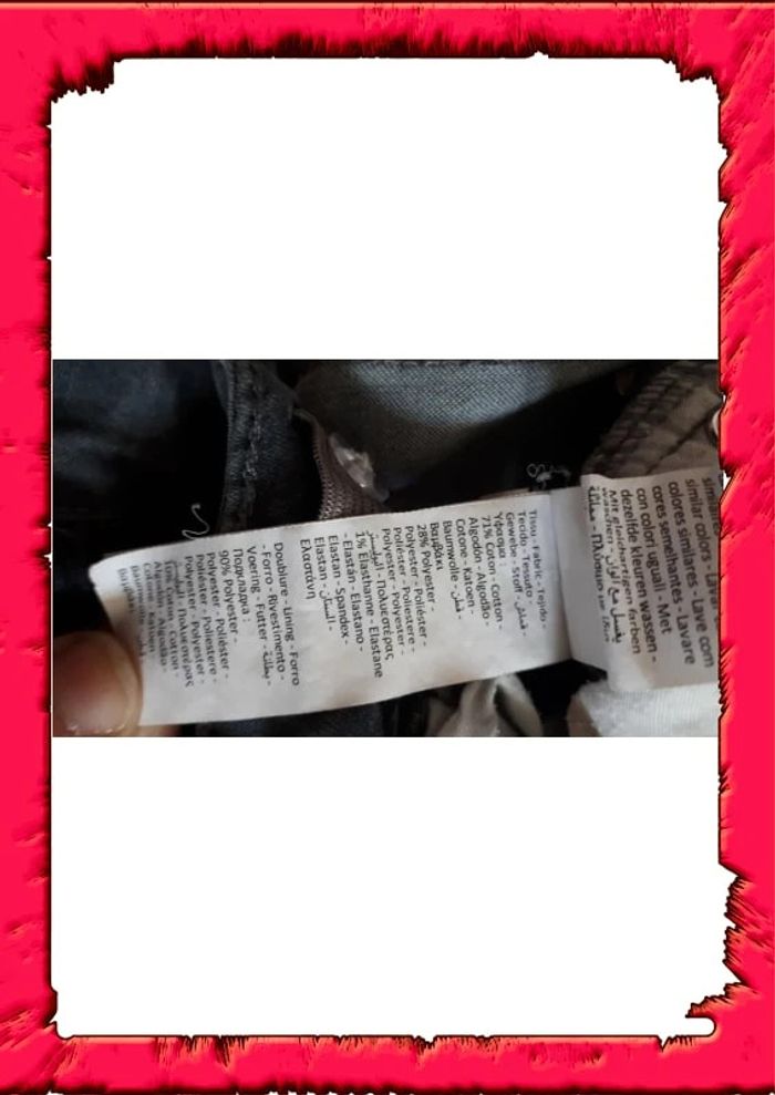 Joli jeans perlés agrémenté de sequins taille ajustable - photo numéro 8