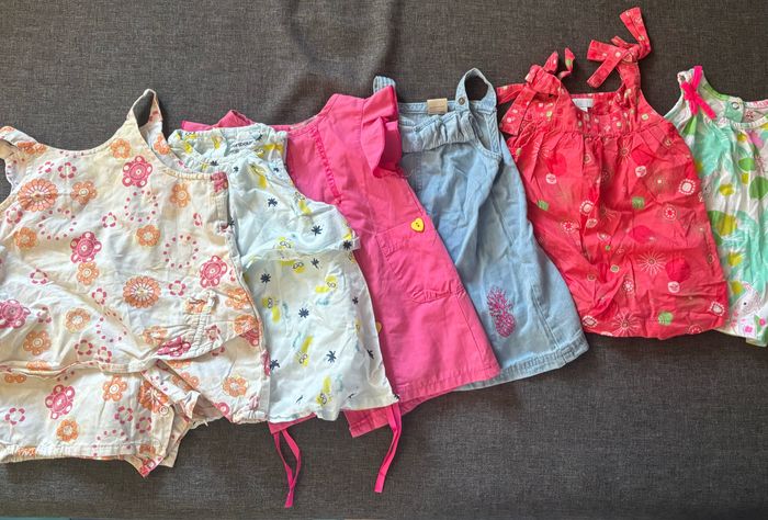 Lot 30n vêtement bébé fille été 6 mois