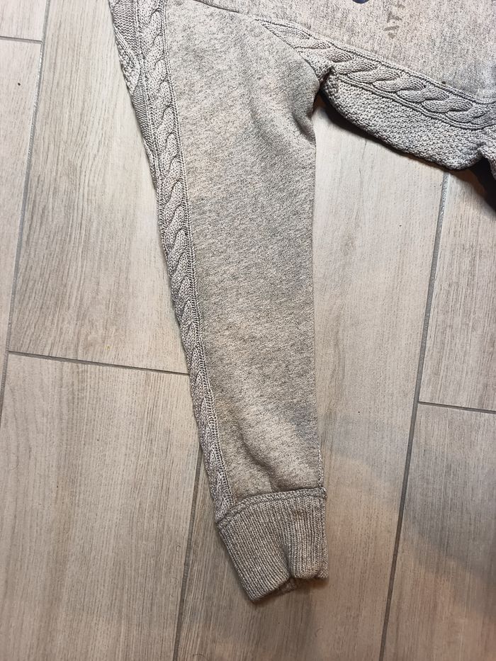 Pull Polo Ralph Lauren Academy - Maille Torsadée - Gris Chiné - Taille XS - photo numéro 5