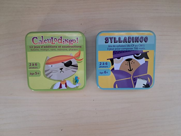 lot de 2 jeux Calculodingo et Sylladingo