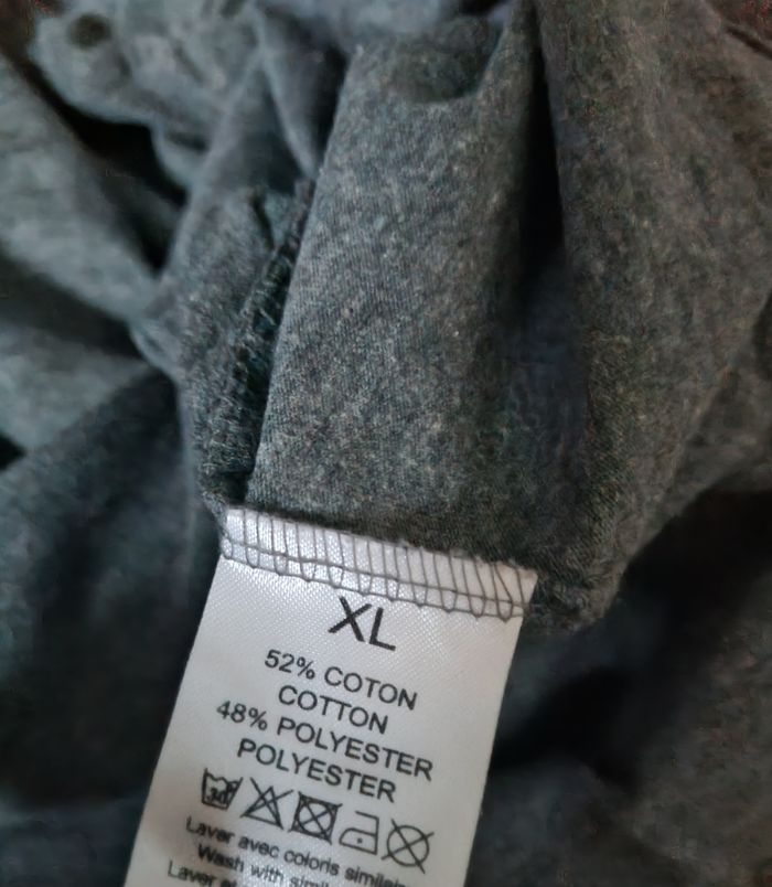 T-shirt gris avec écriture taille XL mixte - photo numéro 7