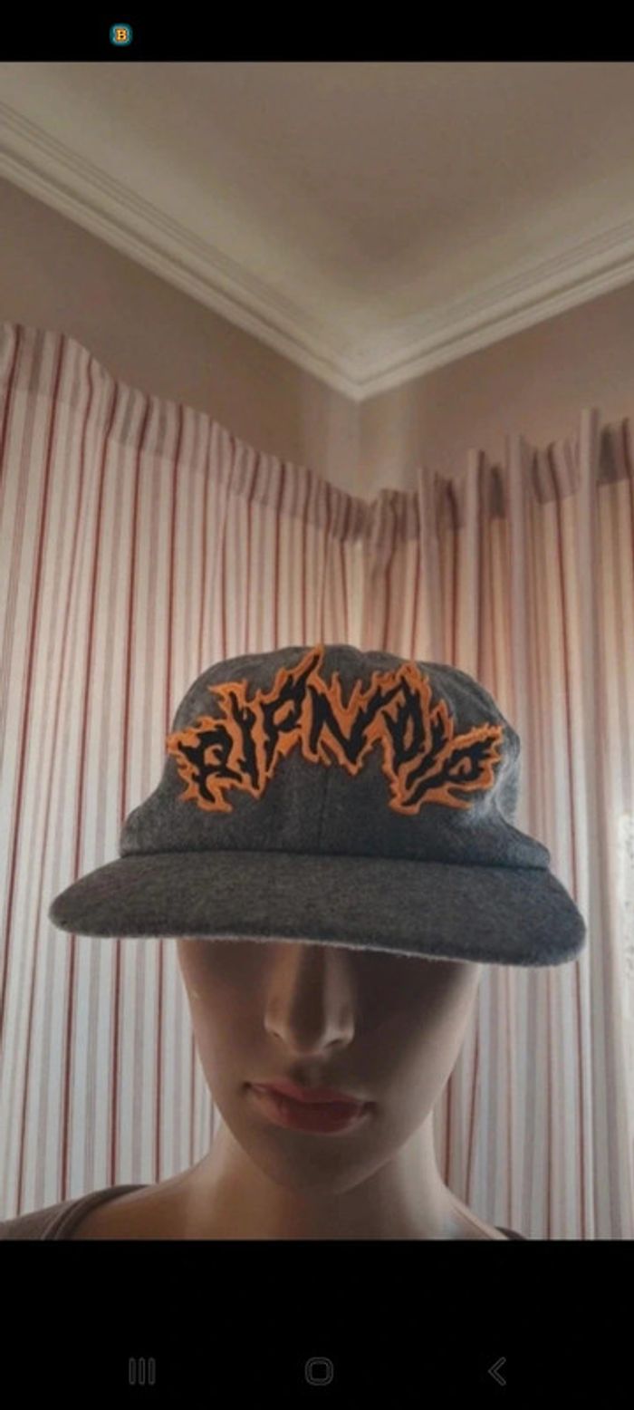 Casquette grise Ripndip réglable en 50% laine