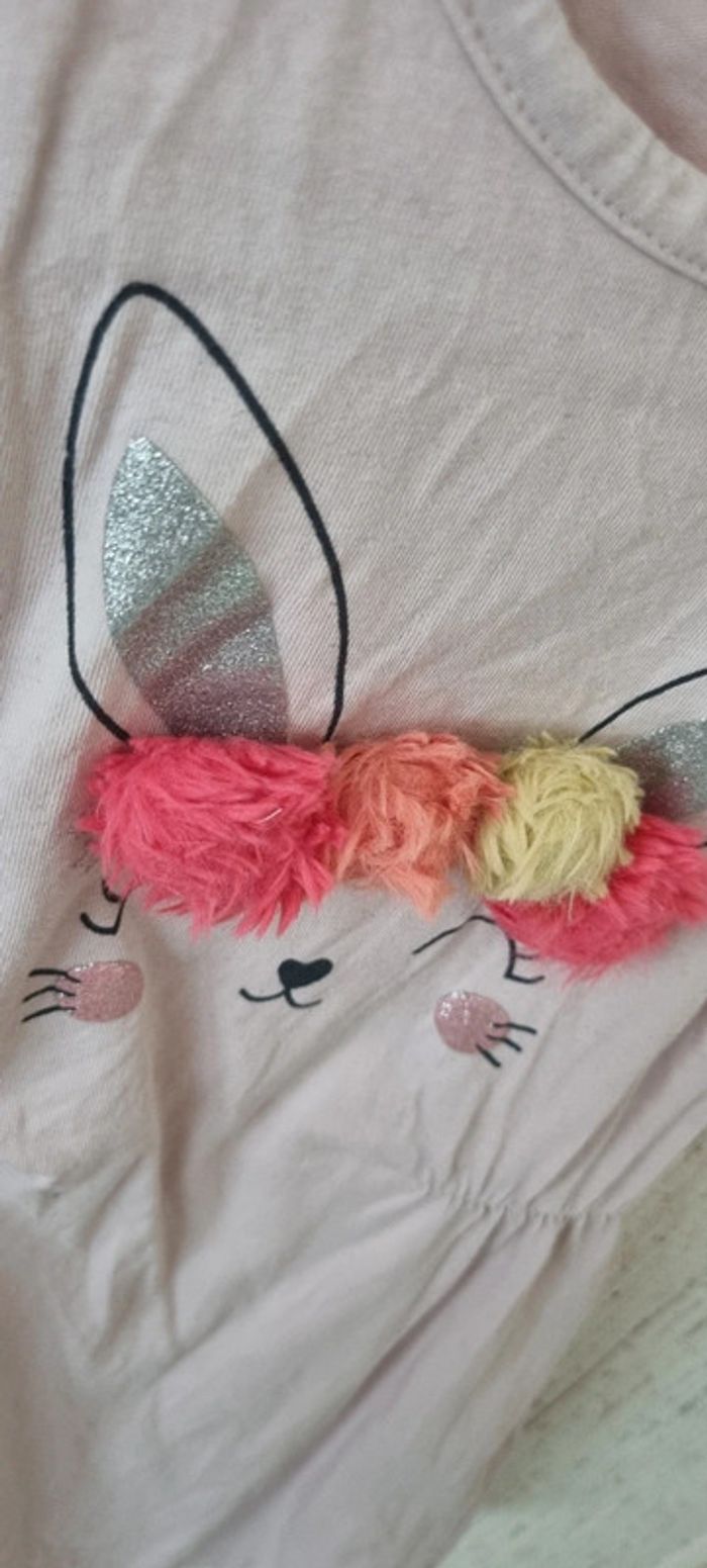Robe lapin pompon robe taille 5 ans kiabi - photo numéro 4