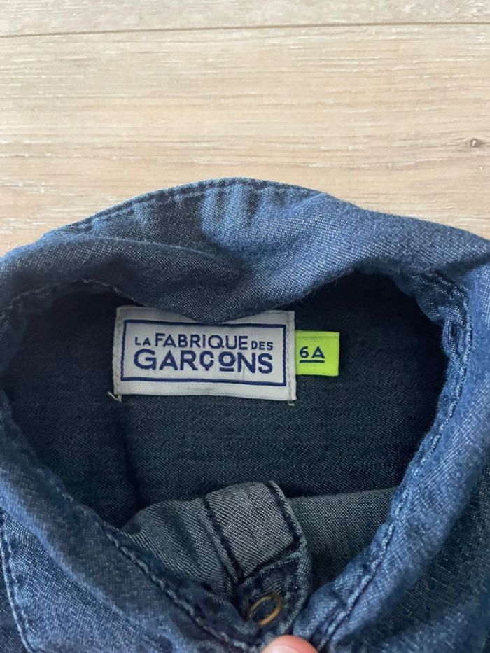 Chemise jean La Fabrique des garçons 6 ans - photo numéro 3