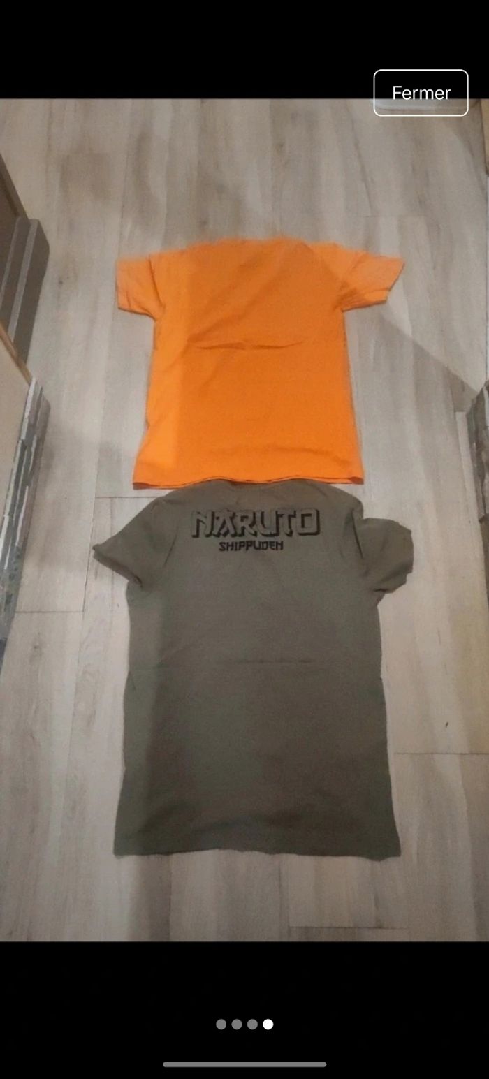 Lot de 2 Tshirt Naruto Shippuden Kakashi - photo numéro 4