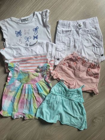 Lot 6 vêtements fille été 23 mois Tape à l'œil