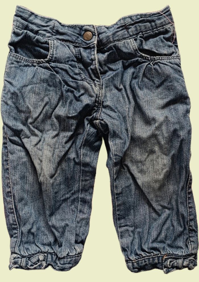 🦋 Lot 2 Pièces bébé. Tee shirt + jean 12 Mois 🦋 - photo numéro 8