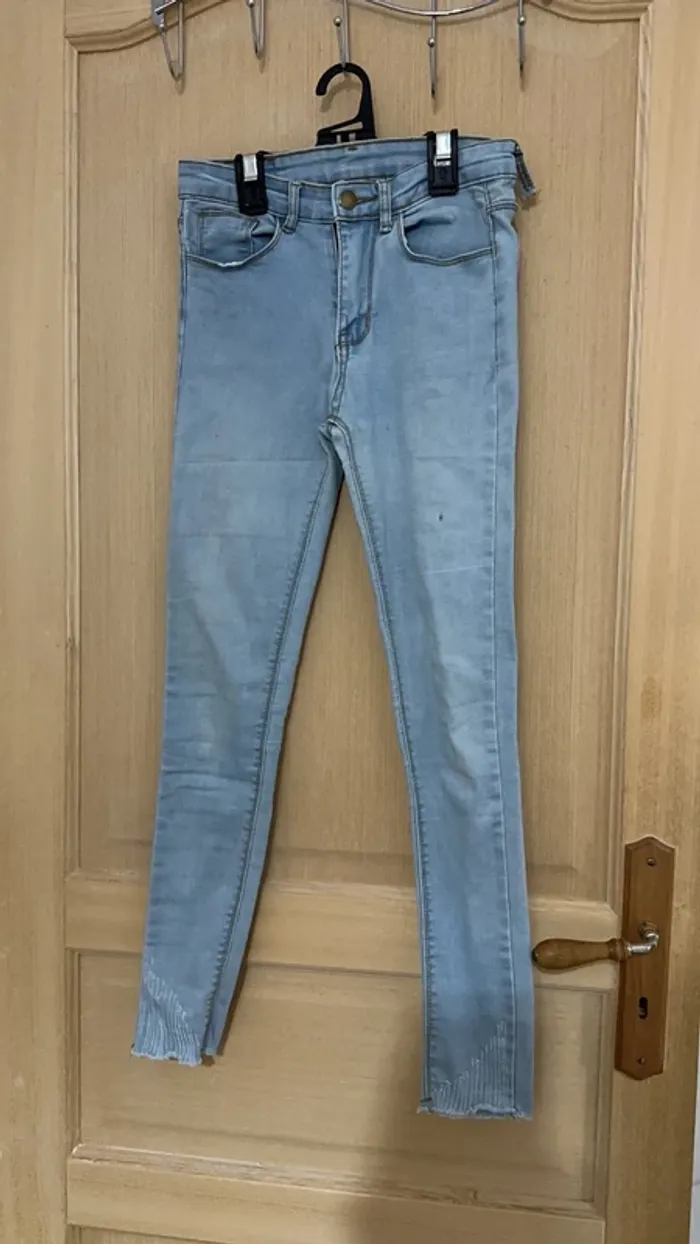 Jean skinny bleu clair - photo numéro 3