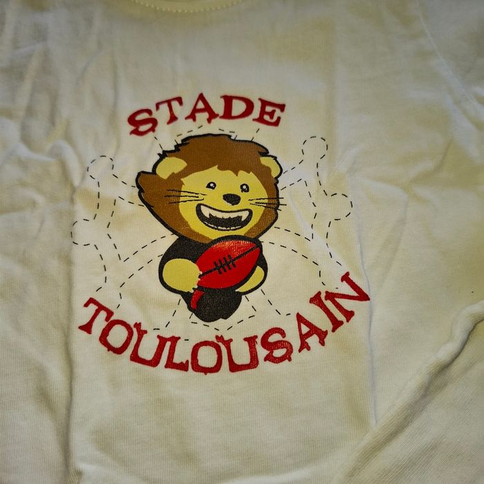 Lot #20 -  2 Tee shirts manches courtes Stade Toulousain et Petit Bateau 6mois - photo numéro 3