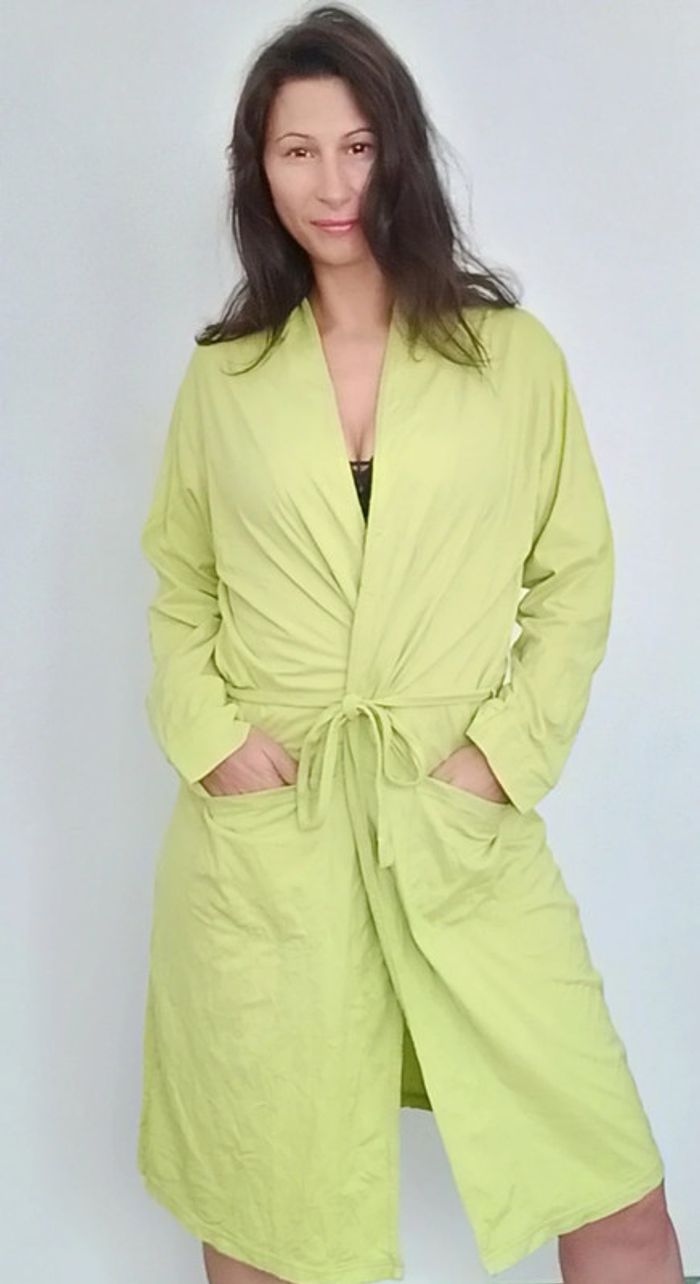 Robe de chambre anis - photo numéro 4
