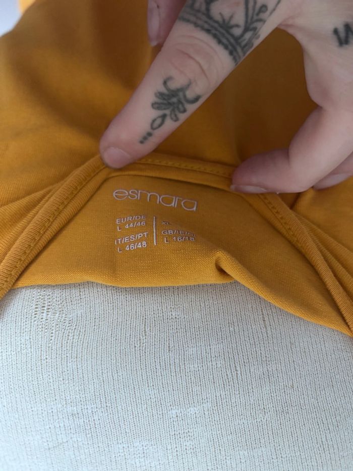 Jolie Débardeur femme moutarde - photo numéro 3