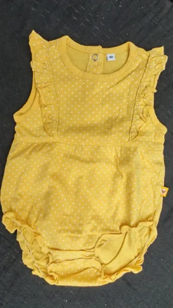 Body jaune pois blancs 3 mois Zeeman Fille