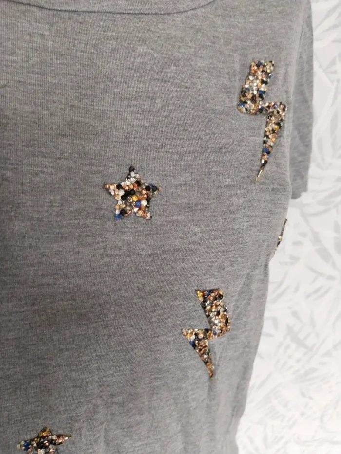 Joli haut crop top femme taille M/L 38 40 marque Promod - photo numéro 3