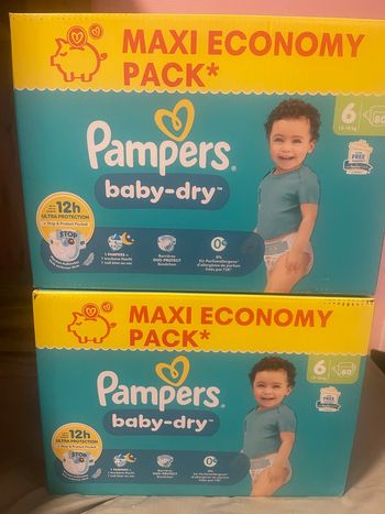 Couche Pampers baby dry T6