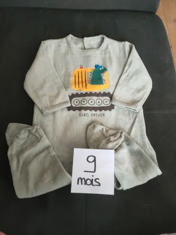 Pyjama grenouillère garçon 9 mois Kiabi