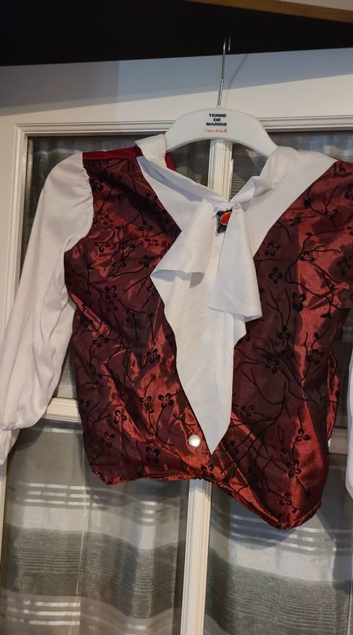 Déguisement vampire/ Dracula sans pantalon enfant taille M - photo numéro 2