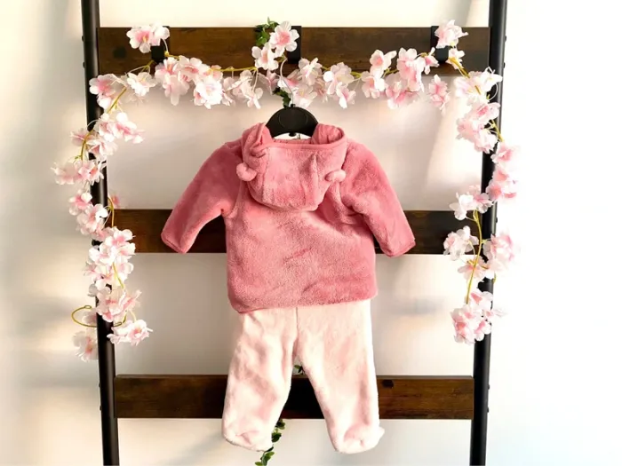 Ensemble ou pyjama 2 pièces velours chaud Tex taille 3 mois NEUF - photo numéro 2