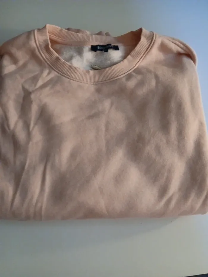 Sweat femme rose poudré L - photo numéro 3