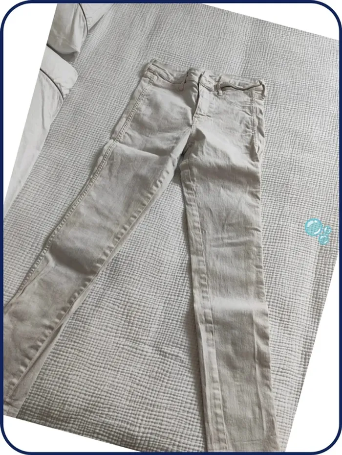 Jeans crème femme/ h&m - photo numéro 4