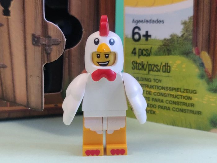 Minifig Lego poulet, en boîte - vrai Lego - photo numéro 2