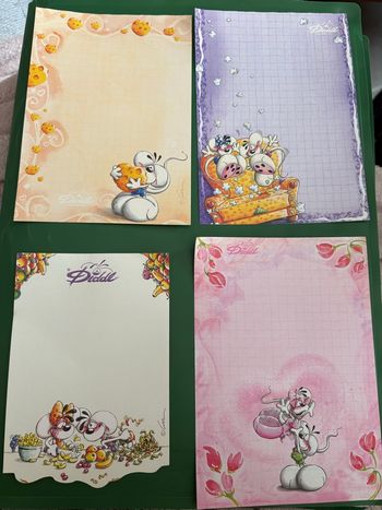 Lot de 20 feuilles Diddl