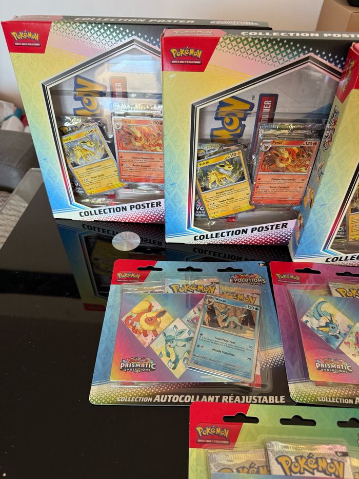 Lot Pokémon EV8.5 -> 3 tri pack/3 coffrets poster - photo numéro 3