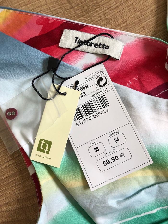 Robe multicolore neuve sans manches Tintoretto taille 36 (valeur 60€) - photo numéro 9