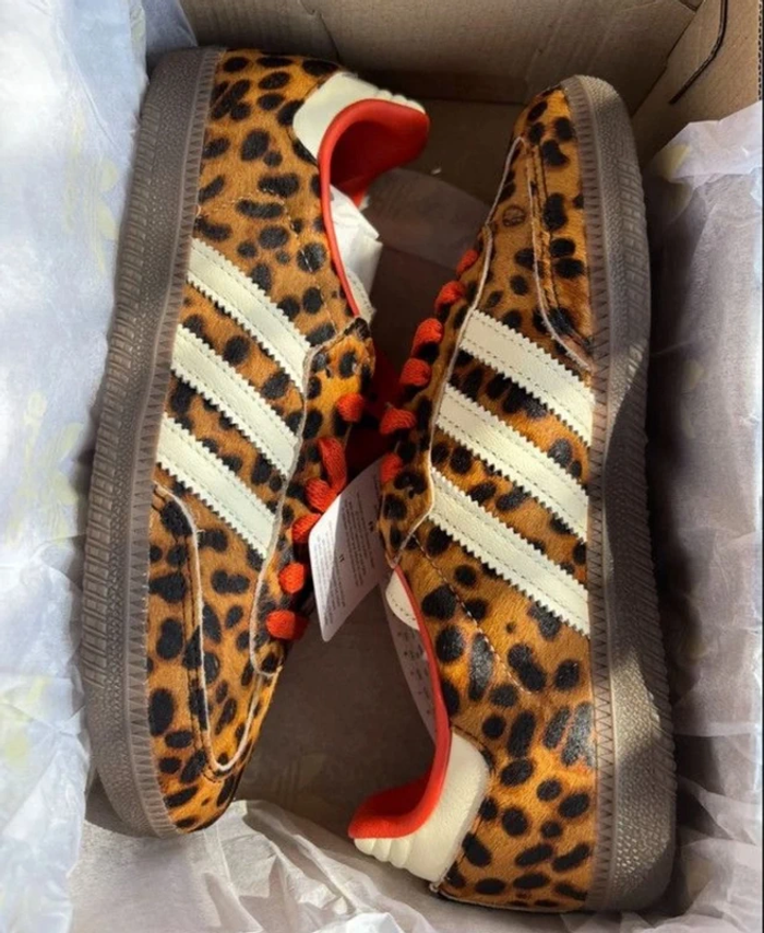 Adidas Samba Preloved Léopard Rouge 42 - photo numéro 4