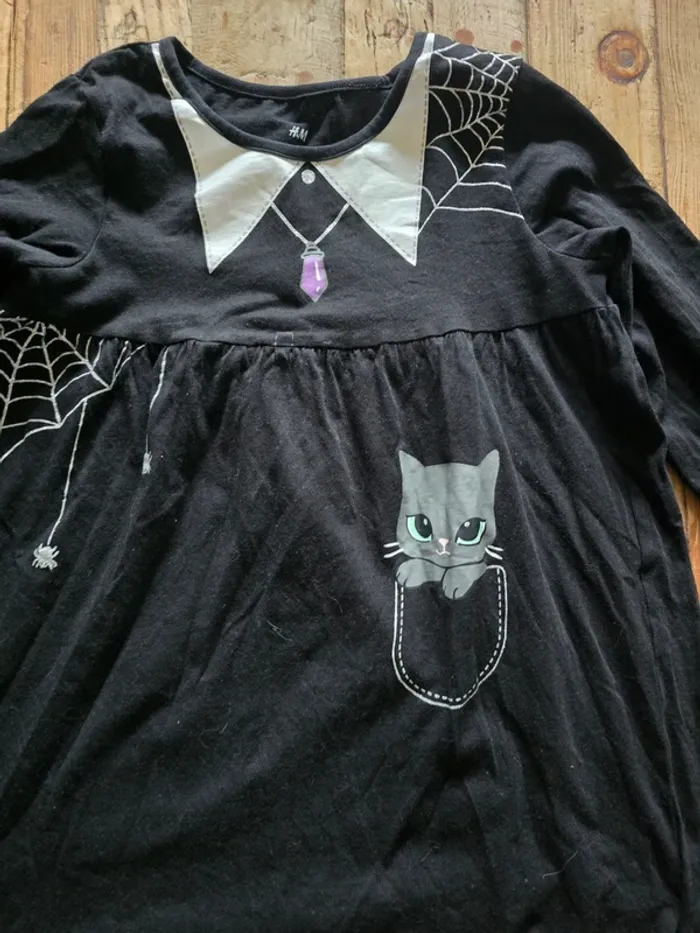 Robe halloween chat Araignée - photo numéro 2