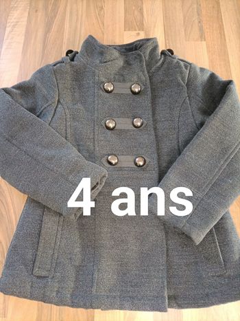 Joli manteau chaud gris 4 ans In extenso 