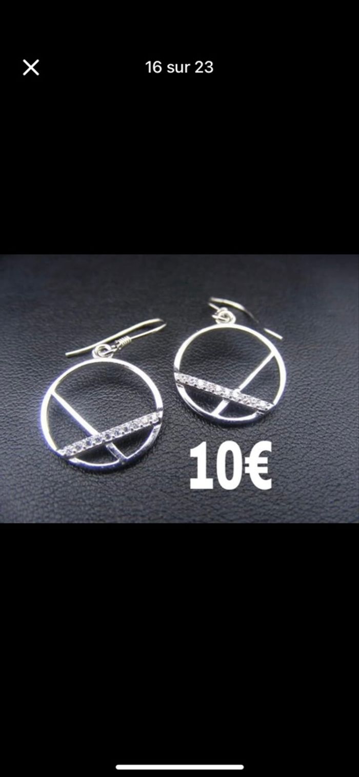Boucle d oreille en argent